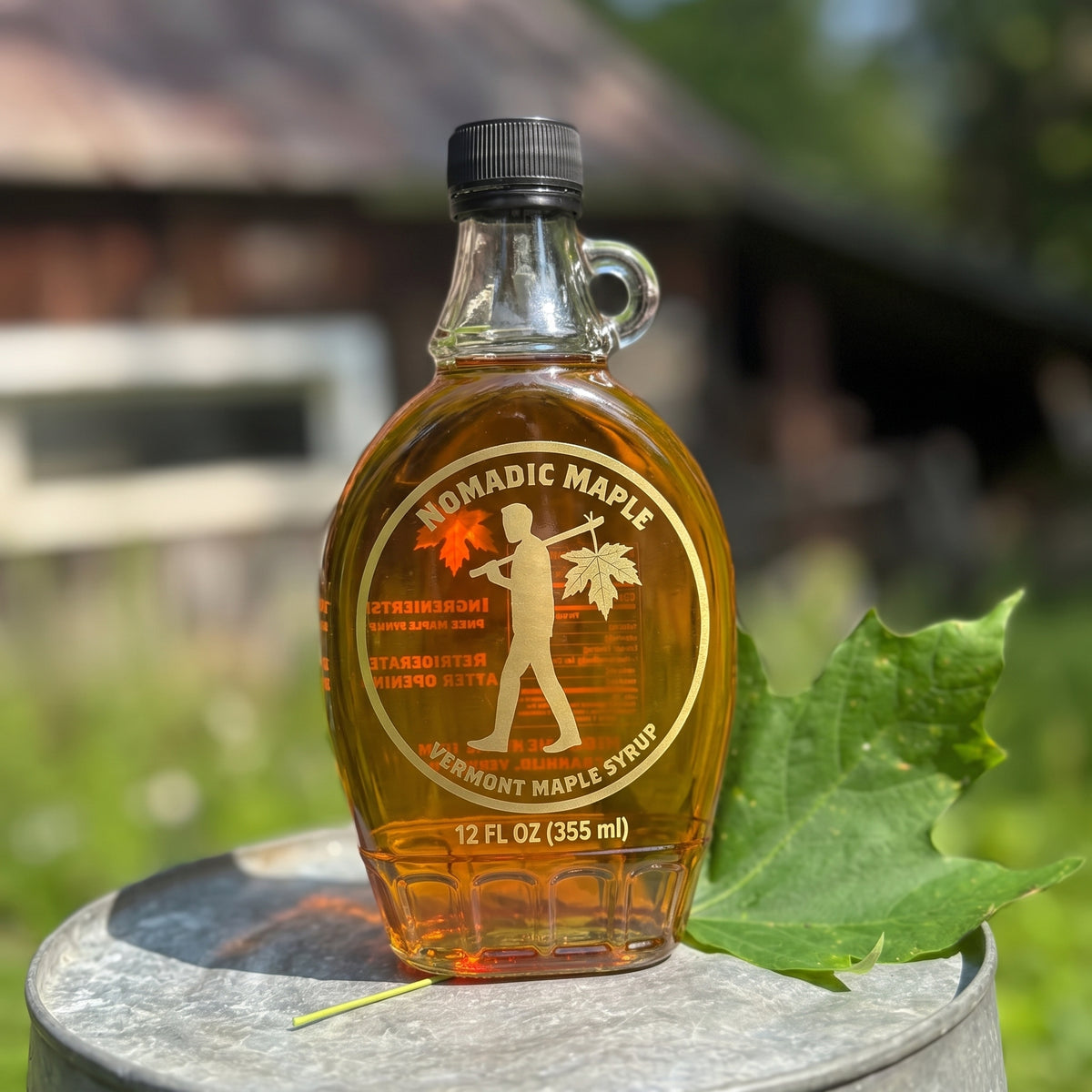 Pure Vermont Maple Syrup - Grade A Golden Delicate Glass Jars